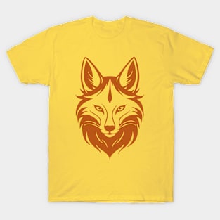 Majestic Fox Head - red T-Shirt